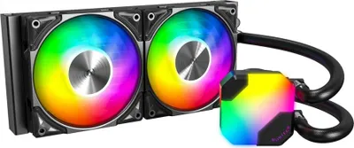 Obrázok produktu pre Montech HyperFlow ARGB 240, Vodné chladenie typu všetko v jednom, 12 cm, 129,5 m³/h, Čierna