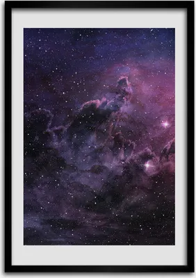 Produktbild von Bild - Bilderrahmen - Foto - 70 cm x 100 cm - MDF - Rahmen - Wandkunst - Nebel