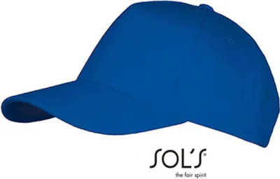 Image de SOLs 00594 | Five Panels Cap Long Beach / Fermeture réglable en métal - Couleur : Royal Blue - Taille : One Size