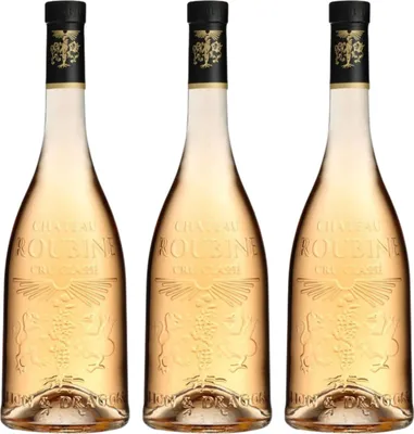 Image de 3 Chateau Roubine Cuvee Lion et Dragon rose 2024 Organic - AOP Cotes de Provence Cru classe - 3x75cL