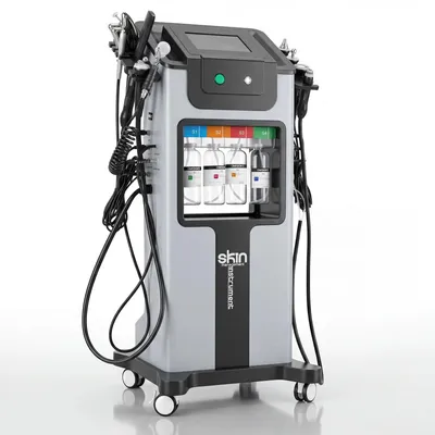 Immagine prodotto di Dispositivo per idrodermabrasione viso - 10 funzioni in 1 - Peeling acquatico - Ultrasuoni - Infusione di ossigeno - Ringiovanimento della pelle - 220–240 V