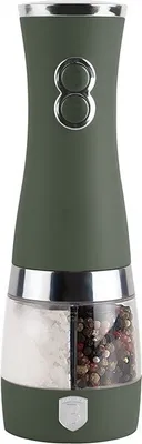 Obrázek produktu pro BERLINGERHAUS mlýnek na pepř a sůl elektrický 2 v 1 Matt Green Collection BH-9649