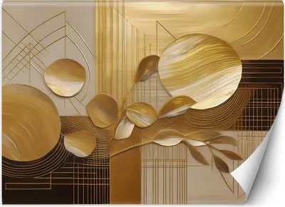 Produktbild von Vlies fototapete Gold Glamour Abstraktion 400x280 cm Feeby Gold inkl. Kleber einfache Montage