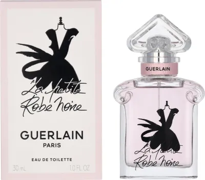 Produktbild von Guerlain La Petite Robe Noire, Frauen, 30 ml, Nicht nachfüllbare Flasche, Jasmin, Orangenblüte, Rose, Apfel, Schwarze Johannisbeere, Kirsche (Frucht), Bernstein, Weißer Moschus