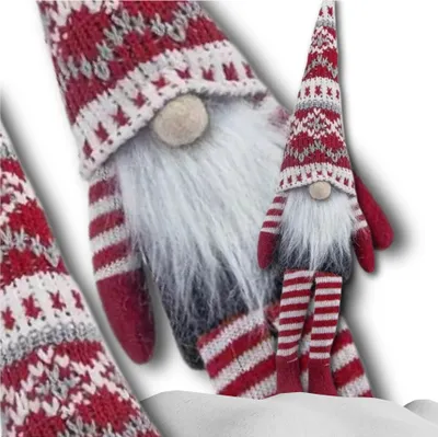 Produktbild von Weihnachtswichtel Weihnachtsmann 36 cm sitzender Zwerg