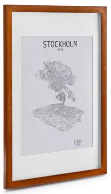 Produktbild von Casa Chic Bilderrahmen mit Passepartout, 73x53 cm Bilderrahmen für Urkunde & Collage, Glas Bilderrahmen, Fotorahmen Stehend/Wandmontage, Rahmen Vertikaler/Horizontaler Gebrauch, Bilderrahmen aus Holz