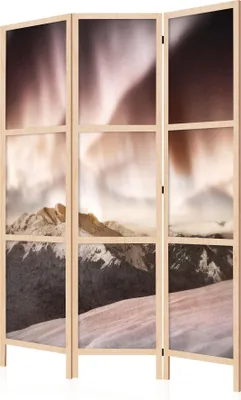 Produktbild von LUMASOUL Paravent Einseitiger, Paravent Raumteiler Innen, Winter Motiv, 135x172 cm