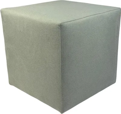 Obrázok produktu pre Velúrová stolička MAKALU 40x40 cm štvorcová - mäkká čalúnená stolička zo zamatovej látky - svetlo sivá