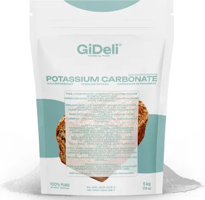 Produktbild von Kaliumcarbonat 5kg Pottasche K2CO3 E501 für Backen, Reinigen & pH-Pufferung