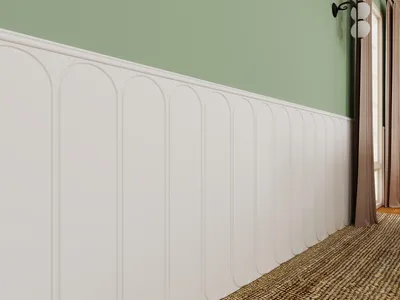 Produktbild von Wandverkleidung Rendo Modell A26 60cm Weiß, Dekorative Wandplatten, Wandtäfelung