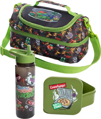 Obrázek produktu pro Teenage Mutant Ninja Turtles - Sada sáčků na svačinu, figurky (balení 3 ks) NS9482 (jedna velikost) (zelená/černá)