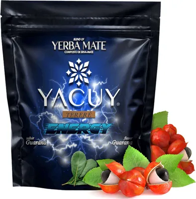 Zdjęcie produktu dla YACUY yerba mate-tee ENERGY 500g o smaku napoju energetycznego