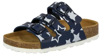 Productafbeelding van Lico Uni Kinder Slippers, Bioline Star, Marineblauw/Wit, maat 35 EU