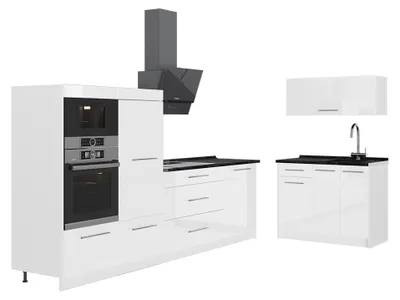 Imagen del producto de Cocina Vicco Fame-Line Blanco alto brillo/Blanco 380 cm sin encimera, Model 64143