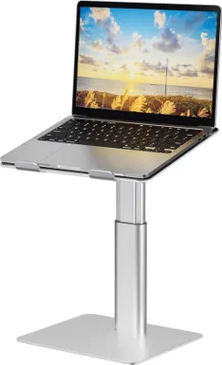 Produktbild von Ergonomischer Laptop-Erhöhungsständer für Büro - Stabiler Laptop-Stand - Ergonomisches Arbeiten - Laptop-Erhöhungsständer für den Schreibtisch