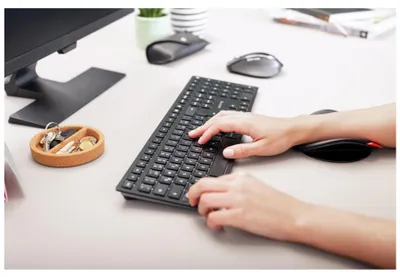 Immagine prodotto di CHERRY TAS KW 9100 SLIM Wireless CH-Layout schwarz/silber