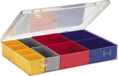 Zdjęcie produktu dla Skrzynka asortymentowa z pokrywą 307x225x50 mm typ 4.01