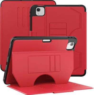 Produktbild von Mobigear Magnetic Folio iPad Pro 11 Zoll (2020) Hülle Klapphülle + Stifthalter - Rot