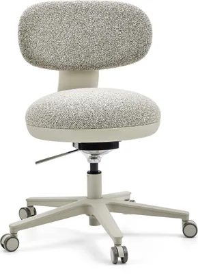 A studio shot of an office chair.