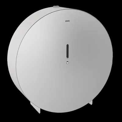 Produktbild von KWC WC-Großrollenhalter RODAN, 369x369x108mm, für 1 Rolle bis Ø350mm, Edelstahl seidenmatt, 1 Stk.