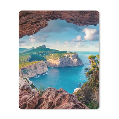 Produktbild von MuchoWow® Mauspad Mousepad Höhle - Natur - Meer - Landschaft 30x40 cm - Mousepads - Maus Mat - Pad - Mausunterlage - Mausmatten