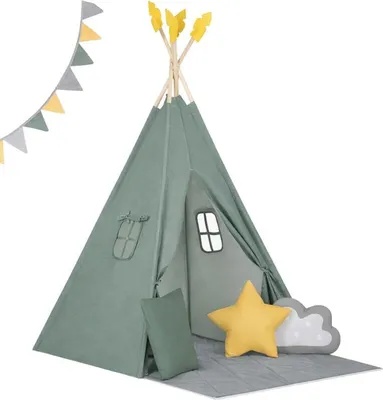 Obrázek produktu pro Nukido NK-406 Dětský stan teepee - zelený