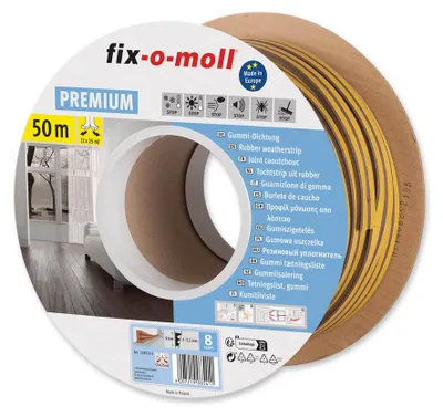 Produktbild von E-Profildichtung fix-o-moll Bobin 50m braun