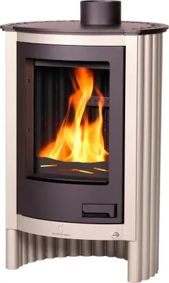 Image de HS FLAMINGO poêle MASTERFLAMME Piccolo I - crème