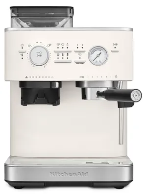 Produktbild von KitchenAid Espressomaschine Integrierte Kaffeemühle Porcelain White 5KES6551EPL