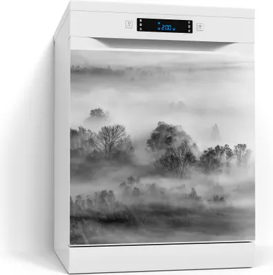 Produktbild von DEQORI Magnetmatte Spülmaschine beschreibbar 60x60 cm 'Nebelgeflüster' Magnetfolie