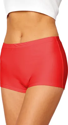 Produktbild von Merry Style Damen Badeshorts Bikinihose Bademode Badehose Bikini Unterteil Schwimmshorts L23L1 (Rot (4186), 40)