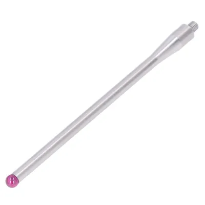 Image de Palpeur CMM Pointe sphérique en rubis de 5,0 mm, filetage M4, tige en acier inoxydable de 100 mm de long A‑5000‑7522