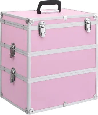 Obrázek produktu pro The Living Store Kosmetický kufřík 37x24x40 cm Pink Aluminium