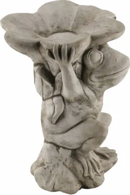 Produktbild von Kretakotta Vogel-Tränke Frosch Antiksteinguss H ca. 31 cm | KK-2019-A1
