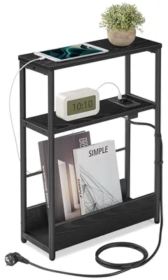 Immagine prodotto di Tavolino laterale VASAGLE, comodino con cassetto, 3 ripiani