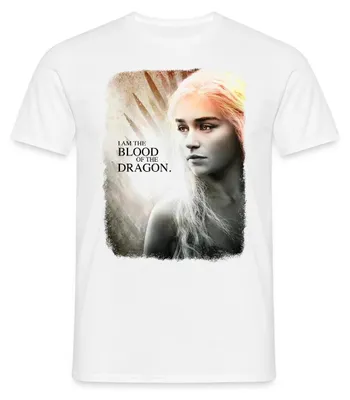 Produktbild von Spreadshirt Game Of Thrones Daenerys Targaryen Spruch Männer T-Shirt, L, Weiß