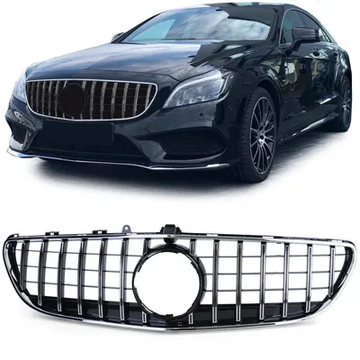 Produktbild von Sport Kühlergrill Chrom Schwarz glänzend für Mercedes CLS C218 Facelift 14-18