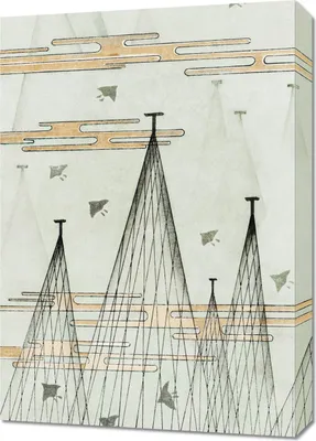 Obrázok produktu pre Obraz Skyscape 50 x 70 cm, japonský vintage Bijutsukai do obývacej izby