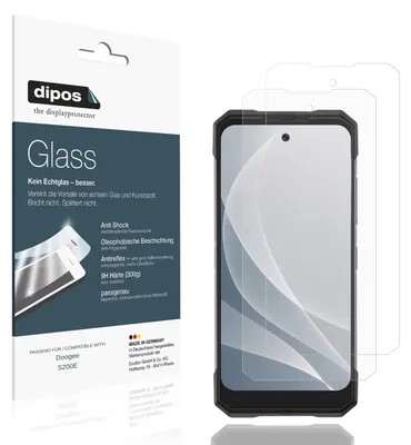 Immagine prodotto di 2x Pellicola Protettiva per Doogee S200E Protezione opaco Vetro Flessibile 9H dipos