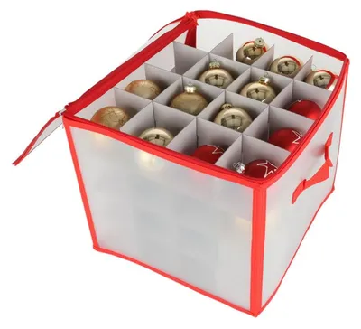 Image de Sac de rangement pour les décorations de l'arbre de Noël Boules de Noël Décoration de Noël