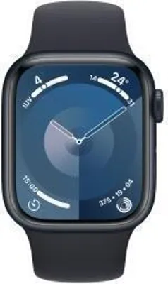 Image de Apple Watch Series 9 45 mm Alu Minuit Sport S/M