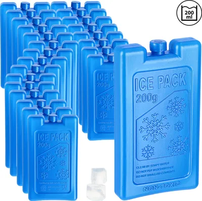 Produktbild von Kühlakku 200ml 24er Set 8,5x15cmKühlelemente Coolpacks Kühltasche Kühlbox Kühlpack