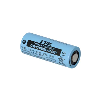 A single FDK lithium battery is shown against a white background.