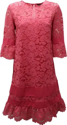 Produktbild von 7446AE abito donna TWIN-SET pink lace dress woman