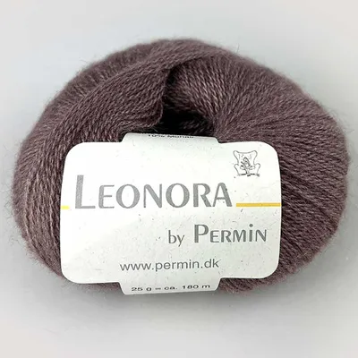 Image de Leonora by Permin – Fil raffiné en soie, laine et mohair (13 mauve)