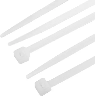 Zdjęcie produktu dla alca® opaski kablowe 3,6*370mm 100 szt. białe 18 kg wytrzymałość na rozciąganie odporne na promieniowanie UV do mocowania kabli wewnątrz i na zewnątrz nylon odporny na temperaturę