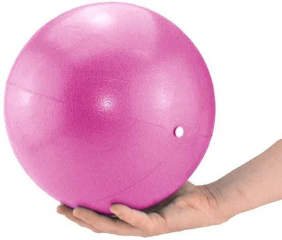 Produktbild von Unyqoos® Pilates- und Yoga-Ball, weich mit Anti-Rutsch-Oberfläche, Ø 23–26 cm – vielseitig für Reha, Beckenboden & Ganzkörpertraining, Farben: Anthrazit/Blau/Gelb