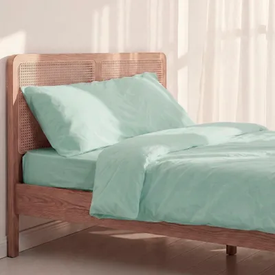 Image de Housse de couette HappyFriday Basic Kids Menthe Matelas simple 2 pièces
