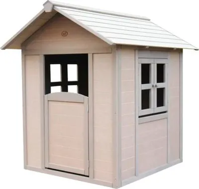 Immagine prodotto di AXI Lakeside Valley Green Casetta per giochi in legno e Resysta | Casa per bambini all'aperto in giardino | Casa per bambini