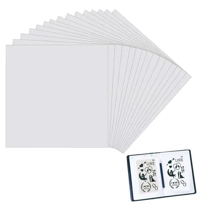 Schablonen, 15 Stück, Mylar-Folie, 30,5 x 30,5 cm
